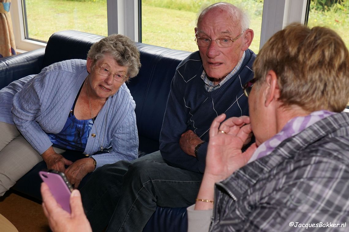 Tante Jennie en mijn Schoonvader op bezoek