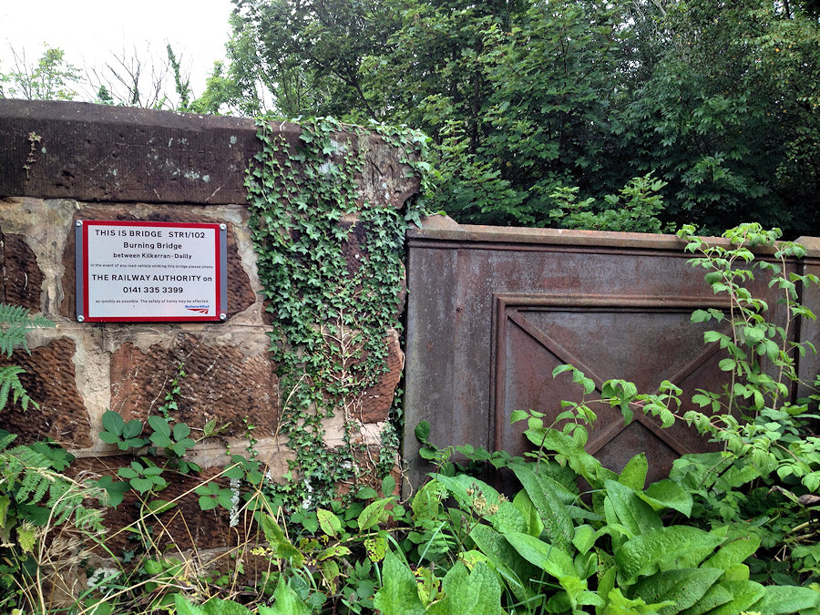 Burning Bridge between Kilkerran - Dailly