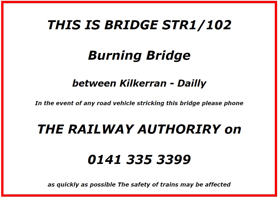 Burning Bridge between Kilkerran - Dailly